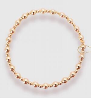 NEW BEADED BLONDES women's katy bracelet in gold